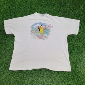 Vintage 90s Funny Dollie Llama Shirt XL/2XL 24x27 White Bar-&-Grill